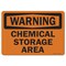 Signmission Safety Sign, OSHA Warning, 5" Height, Chemical Storage Area, Landscape OS-WS-D-57-L-19648 - alternate 1